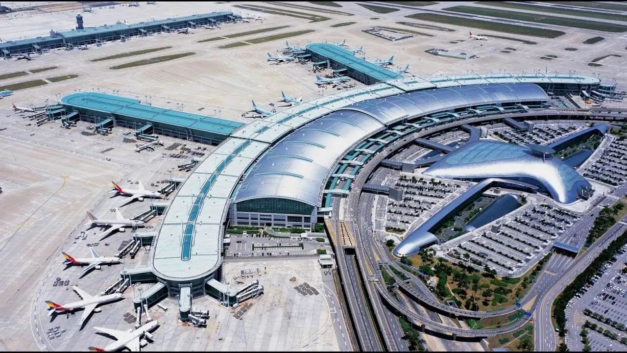 Incheon Internation Airport in South Korea